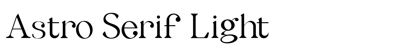 Astro Serif Light
